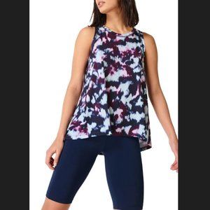Sweaty Betty Easy Peazy Blue Flow Print Tank Top